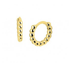 CREOLEN KUGELN - KÜGELCHEN 925 Silber Silber Gelbgold plattiert