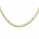 Gold Collier Zirkonia 925 Silber Goldplattiert