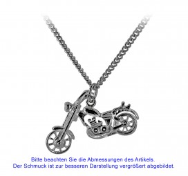 ANHÄNGER SHOPPER MOTORRAD SILBER 925