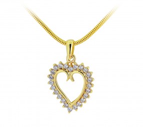 Herz Anhänger 14k (585) Gold (Lieferung ohne Kette)