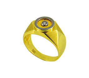 Gold Herrenring in 585 er Gold