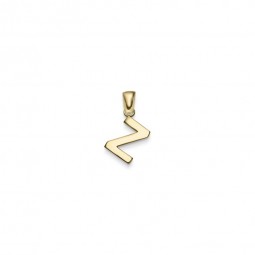 Anhänger schlicht Buchstabe Z aus 585 Gold Gelbgold 16x8mm Halsschmuck