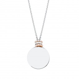 Gravurplatte 925 Sterlingsilber Silber rhodiniert teilvergoldet teilrotvergoldet