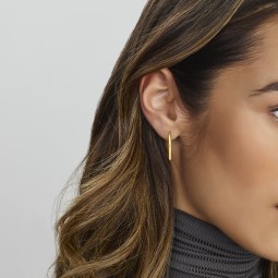 Creolen vergoldet Silber 925 Gold Ohrringe