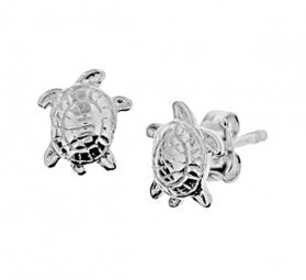 Damen-Ohrstecker Schildkröten 925 Sterling Silber