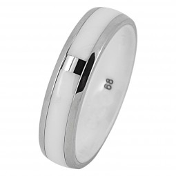 Ring Herren-Ring Weiß