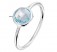 Damenring Verlobungsring Echt Blautopas ring aus 925 Silber