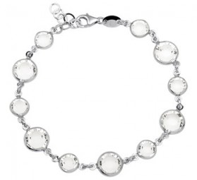 Damen Strass Armband Silber 925 rhodiniert