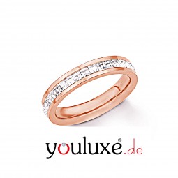 S.OLIVER WOMAN MEMORY RING ROSÉ MIT SWAROVSKI
