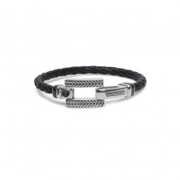 Budha Budha Bracelet Damen Armband Galang Leder Schwarz.
