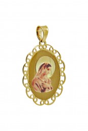 Heilige Maria Anhänger 585 Gold