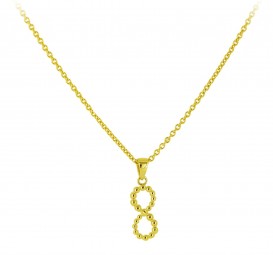 Damen Gold Kettem mit Anhänger 14 Karat / 585 Gelbgold Unendlichkeit