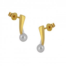 Perlen Ohrstecker Gold 585