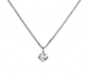 Kette mit Herz-Anhänger Kristalle 925 Silber