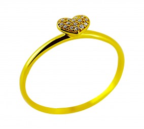 Herz Ring für Damen in Gold Herzform