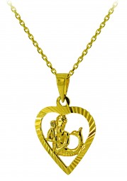 Sternzeichen Anhänger Wassermann 14 Karat Gold 585 (Ohne Kette)