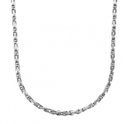 Edelstahl Königskette für Damen und Herren in 4mm