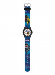 SCOUT JUNGEN ARMBANDUHR CRYSTAL LANDMASCHINEN | SCHWARZ, BLAU