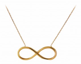 Unendlichkeit 14k 585er Gold Collier