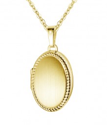 Medaillon Anhänger oval 16 x 23mm Silber 925/000 vg.