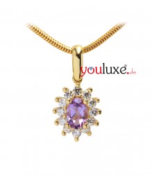 Gold Damen Anhänger Amethyst aus 585 Gold