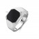 Siegel Herrenring 925 Silber mit Onyx