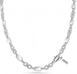 Plattenkette Herrenkette 925 Sterlingsilber