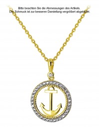 Anker Anhänger Echt Gold 585 Gelbgold Schiffsanker