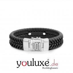 Buddha to Buddha bracelet Komang Leather Black