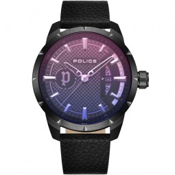 Police Neist Herren Uhr Leder schwarz PEWJB2226901