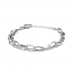 Damen Doppeltes Armband 925 Silber rhodiniert