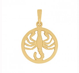 Sternzeichen 925 Silber Anhänger Skorpion Vergoldet Silber Anhänger Skorpion 15mm