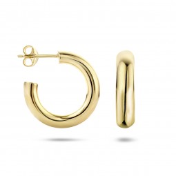 Creole Halbcreole 925 Silber Goldplattiert