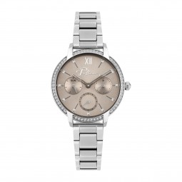 Police PL.16043BS/79M Damen Uhr Damenuhr Armbanduhr Quarz Edelstahl Silber