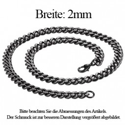 Edelstahl 316L Panzerkette 2mm PVD besichtät