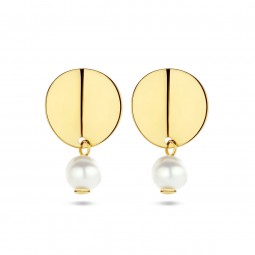 Gold Perlen Ohrringe Ohrhstecker 585 Gold