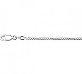 Unisex Panzerketten massiv 1,4mm in Silber 925 rhodiniert