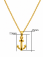 kleiner anker anhänger mit kette 585 gold
