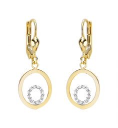 Ohrstecker Ohrschmuck mit Brisur 585 Gold