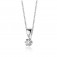 Lovebird Collier mit Brillant 0,05 ct. Weissgold 585/000