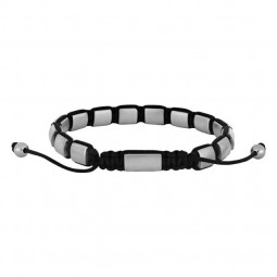 Armband für Herren aus Edelstahl und Nylon