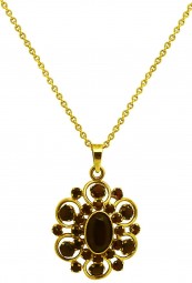 Granat 333 Gold Damen Kettenanhänger