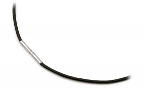 Boccia Damen-Collier Kautschuk Schw. 0801-0145