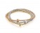 Damen Kugelarmband Ø 3mm elastisch 16cm Silber 925/000 rosé vergoldet