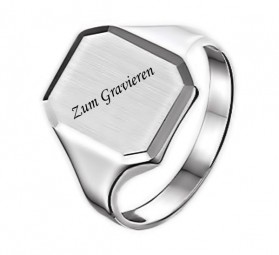 Siegelring aus 925 Silber zum Gravieren geeignet für Damen und Herren