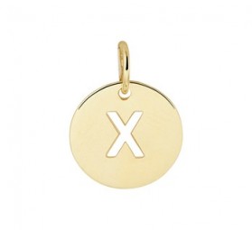 ECHT GOLD Buchstaben Anhänger -X- 585 Gold Kettenanhänger