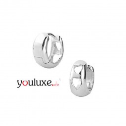 Damen Creolen Ohrschmuck aus 925 Sterlingsilber Glänzend