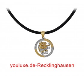Sternzeichen Anhänger Zwilling 14 Karat Gold 585
