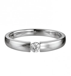 Solitärring 585 Gold Spanoptik mit 0,15 ct Karat Brillant (Zertifziert)
