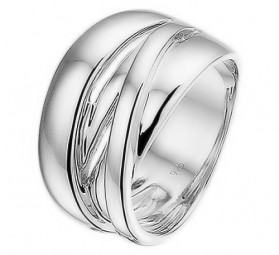 Breiter Ring Damenring aus 925 Silber